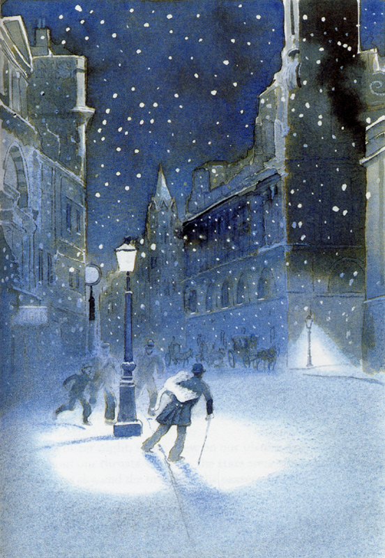 christmas-crime-stories-the-folio-society-london-2004-michael-foreman-illustration